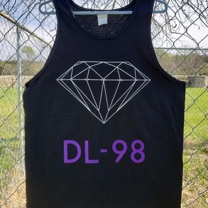 Mens Diamond Tank Top, Sz Lrg